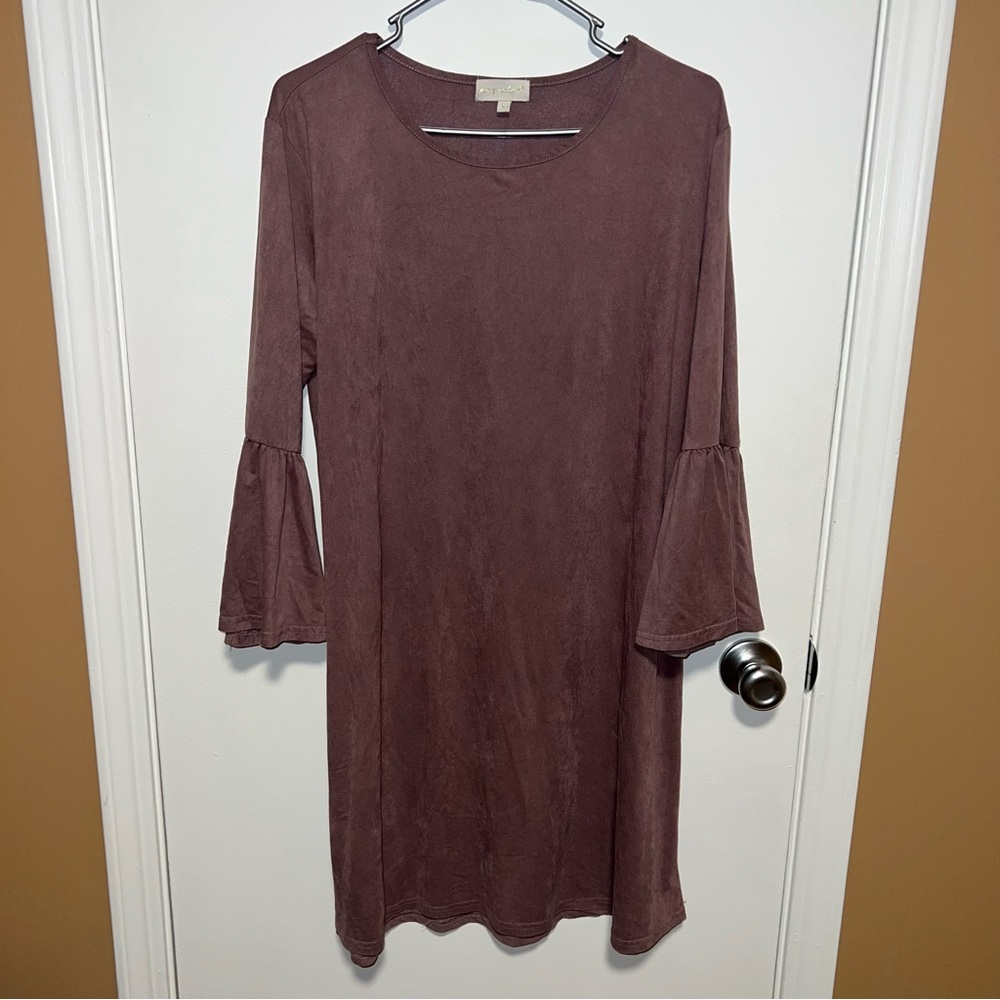 🍀4 for 25🍀 Simply Southern Dress | Mauve Colored Sleeve Dress